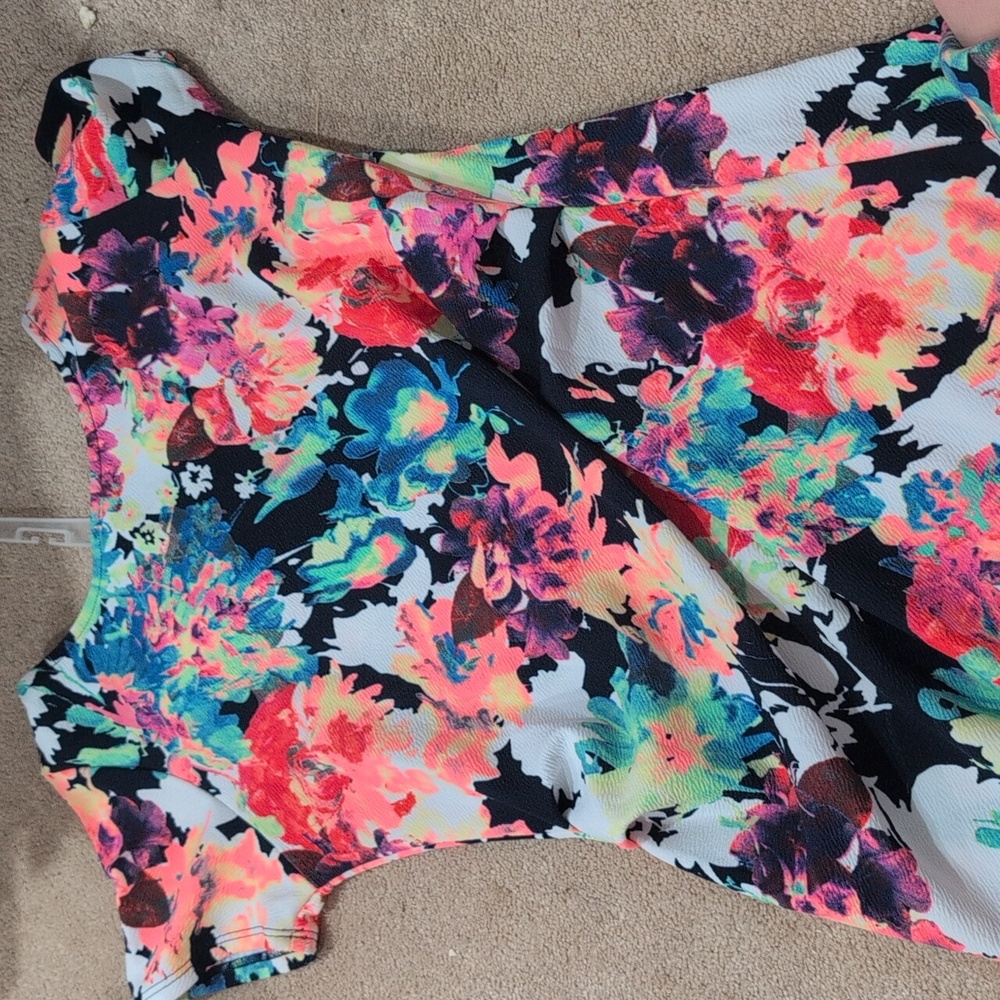 PinkBlush Neon Floral Dress